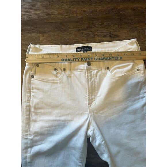 JCrew Merchantile White Jeans Women’s Size 29 Waist, 28 Inseam - Picture 2 of 5